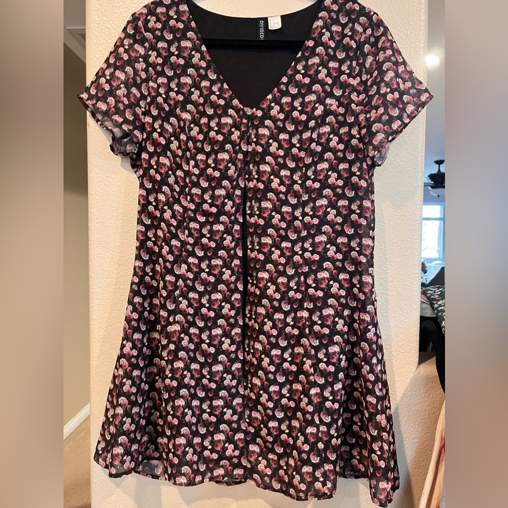 Button up floral dress